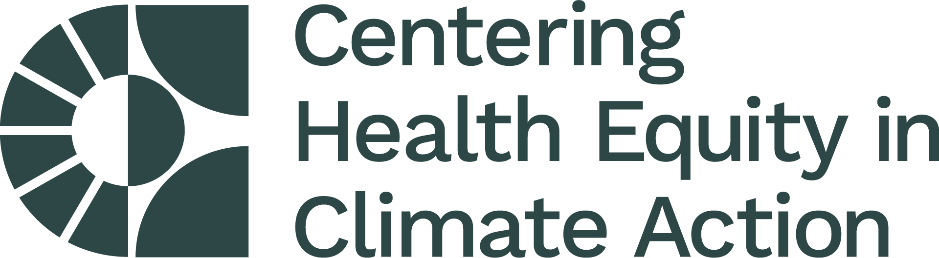 Centering Health Equity in Climate Action logo