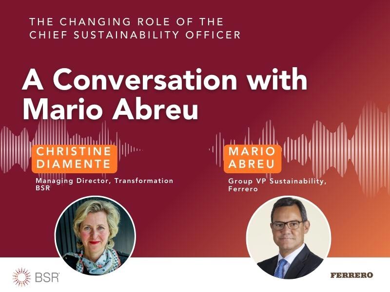 A Conversation with Mario Abreu, Group VP, Sustainability, Ferrero thumbnail image