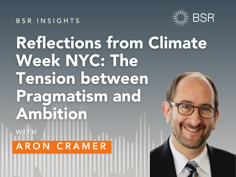 Reflections from Climate Week NYC: The Tension Between Pragmatism and Ambition thumbnail image